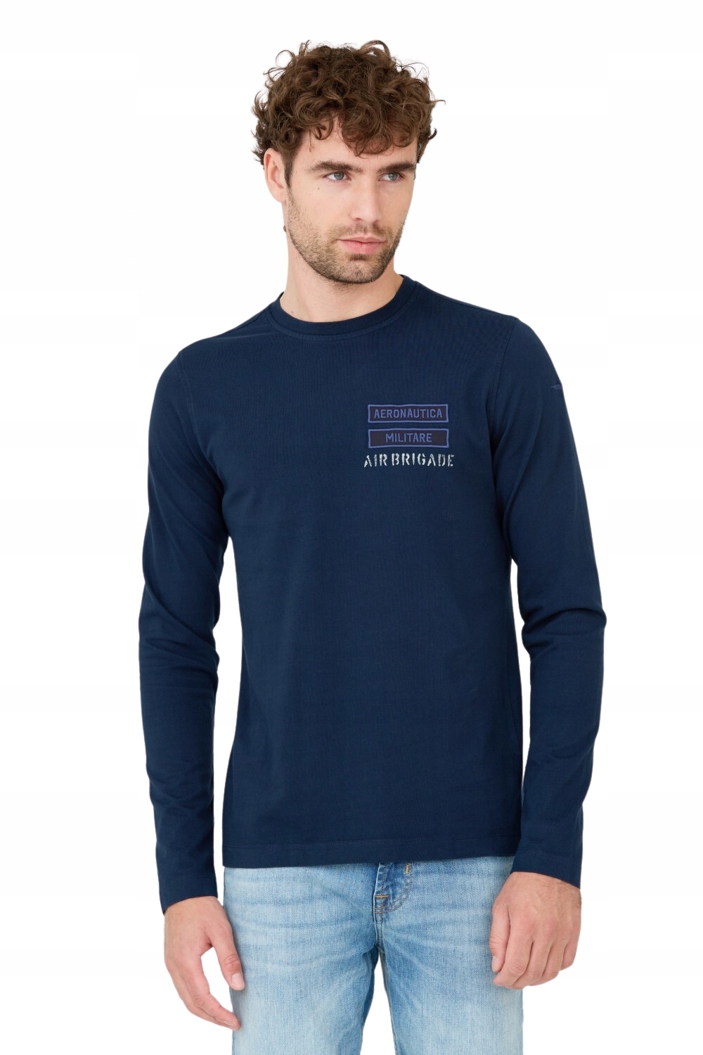 Aeronautica Militare Tmavě modrý dlouhý rukáv 3XL