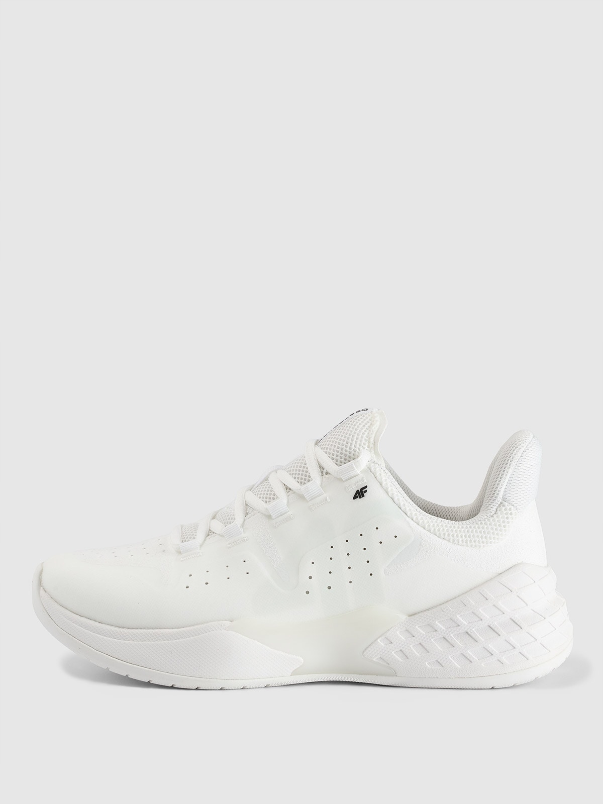 4F Pánské nízké halové sportovní boty Destroyer bílé, velikost 42