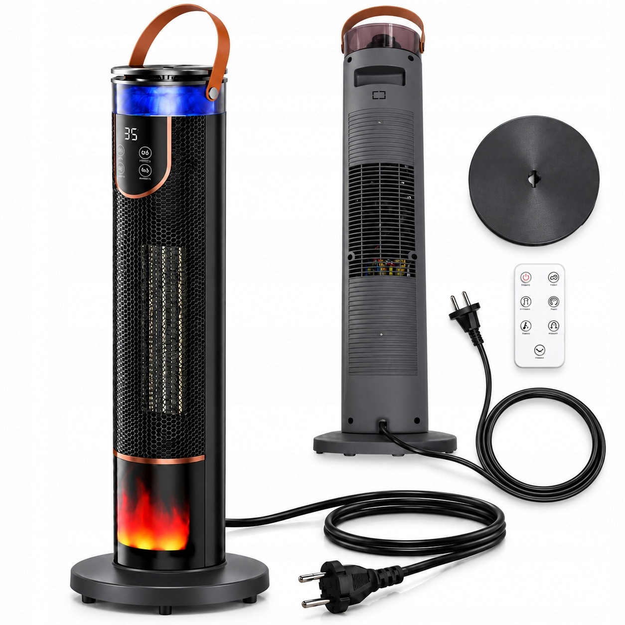 Termoventilátor elektrický sloupový ohřívač Farelka 2000W termostat