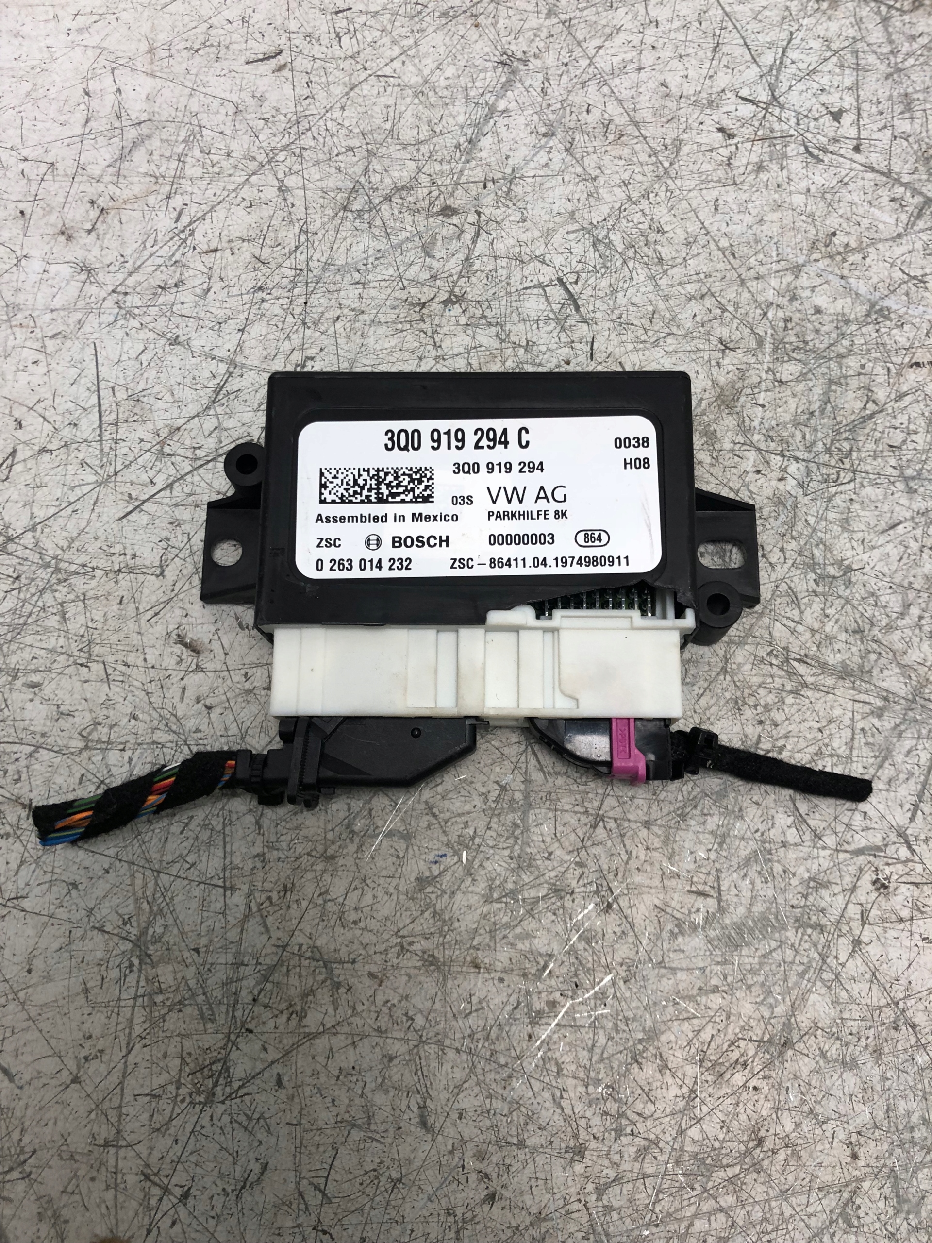 module control unit PDC SKODA KODIAQ 3Q0919294C