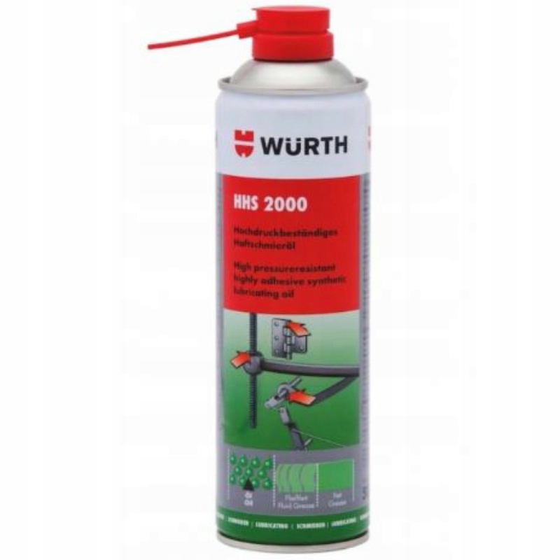 Wurth Hhs 2000 Smar do sworzni, zawiasów bram Penetrujący Adhezyjny 500ml