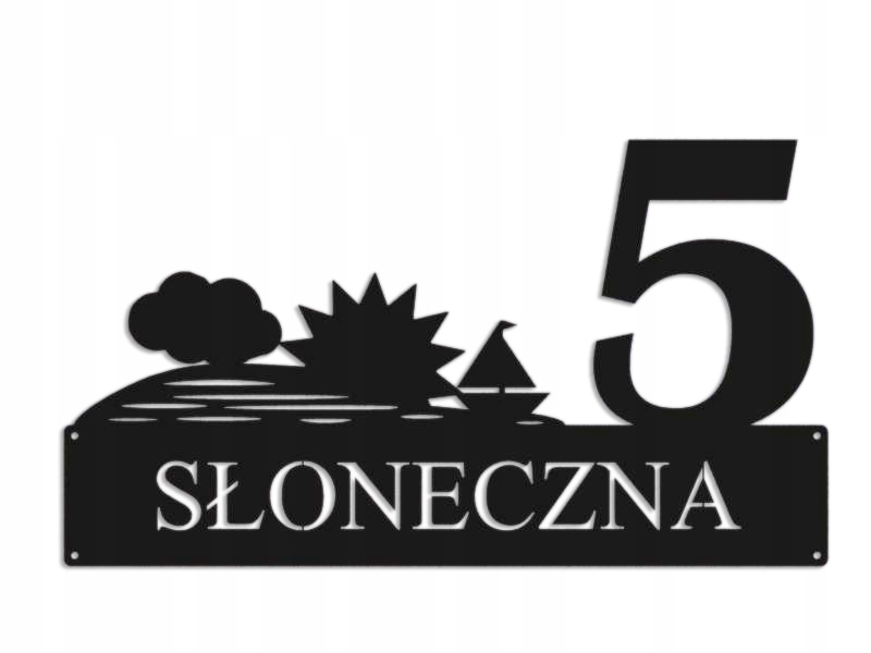 Číslo Na Dom 48 cm Tabuľa Adresa Ocel 2 mm Grafika 5680