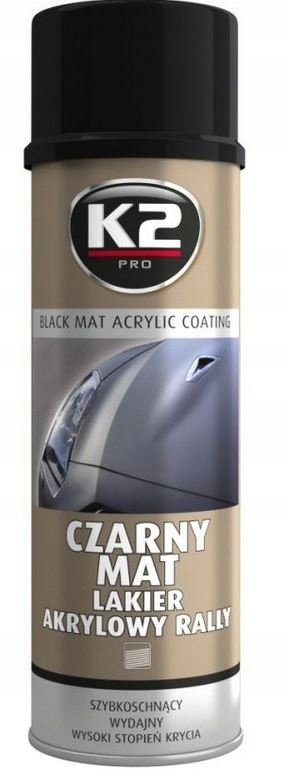 

K2 Lakier Matowy Akrylowy Czarny Mat Spray 500ml