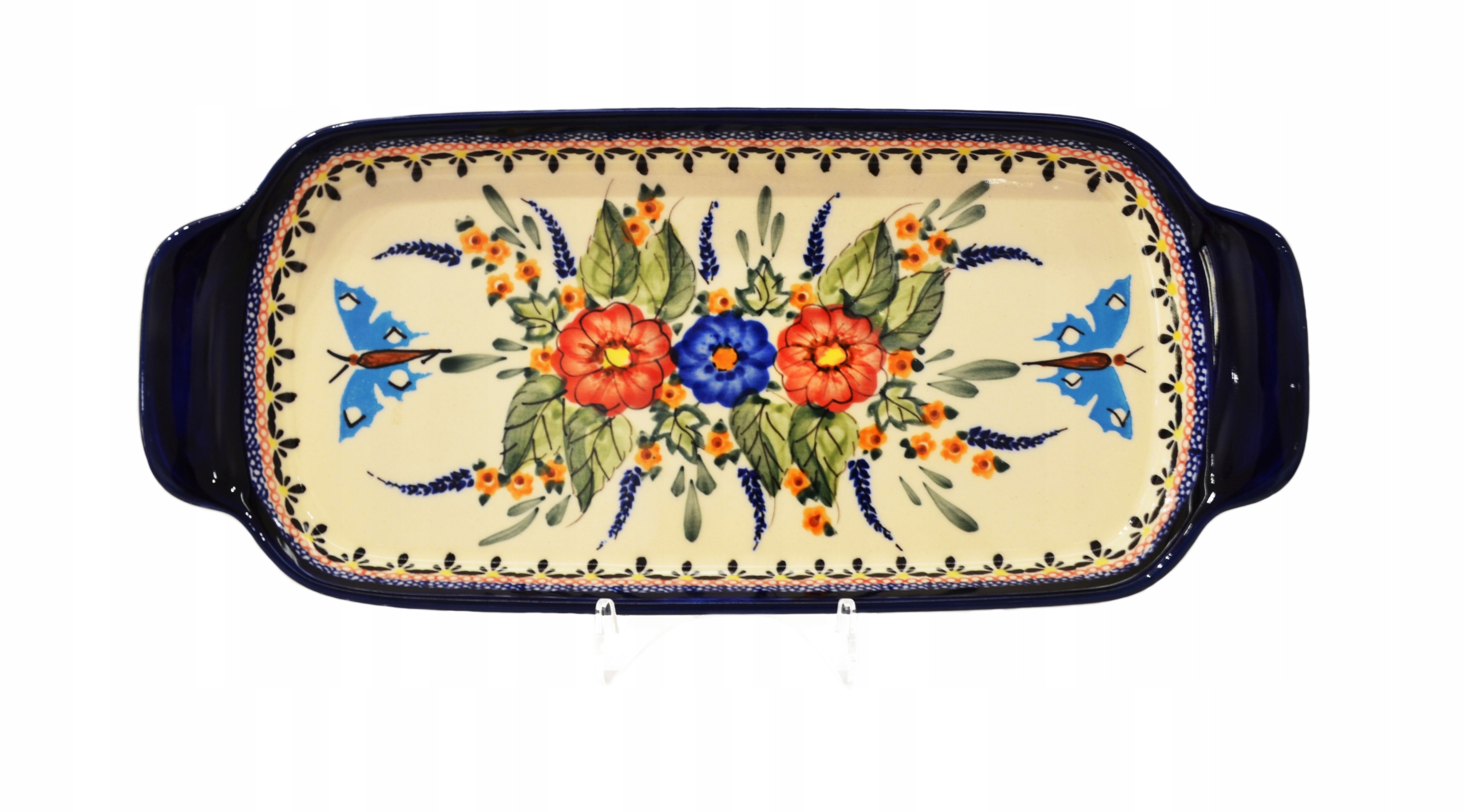 Miska podnosu 149AR-GU1282 Bolesławiec 33,4 cm x 14,8 cm