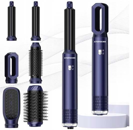 Sada 6v1 Fén a Stylizer Hot Air 1000W Atopskins