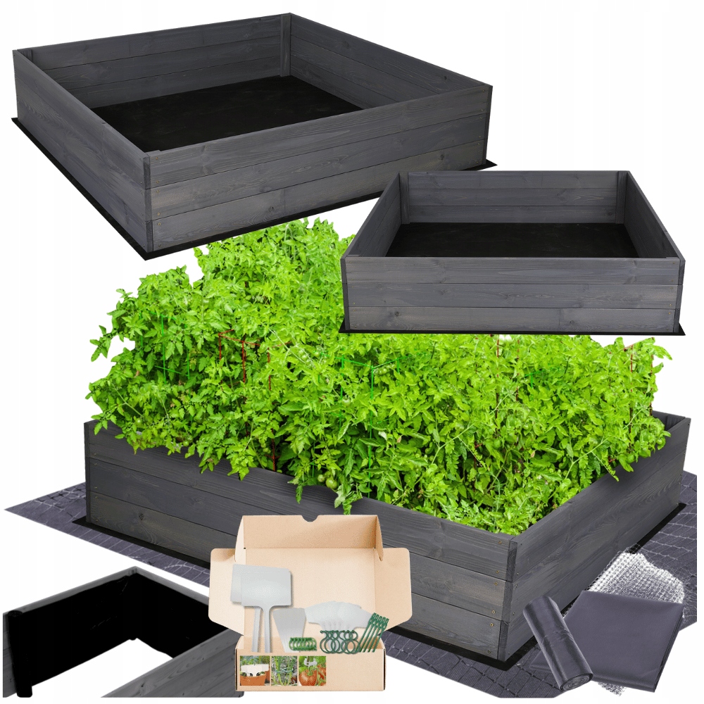 Květináč impregnace zeleninový záhon truhla pařeniště vyvýšený záhon 27x120x120