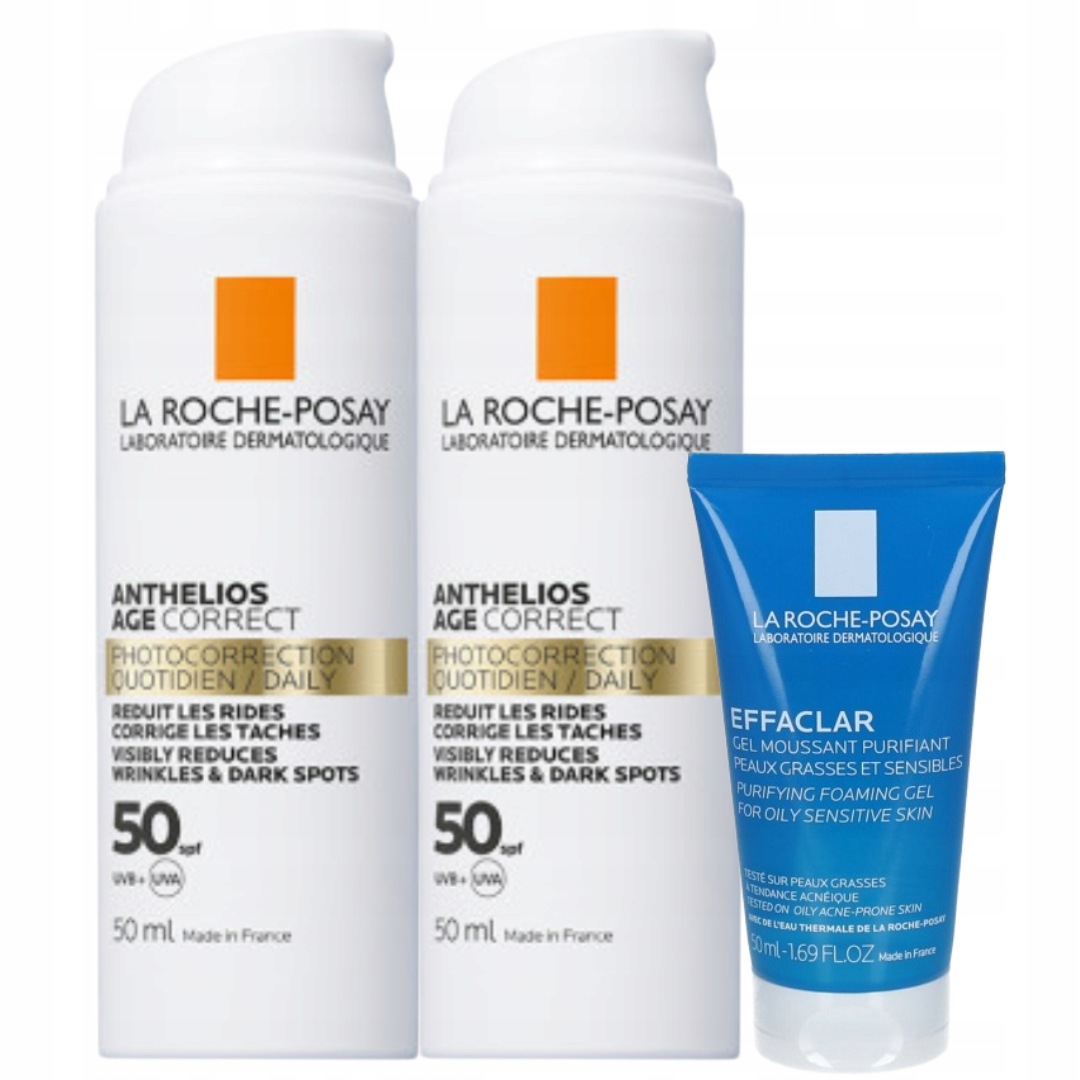 La Roche-Posay Anthelios Krem Ochrona Przeciwstarzeniowa SPF50+ 50ml -2PAK