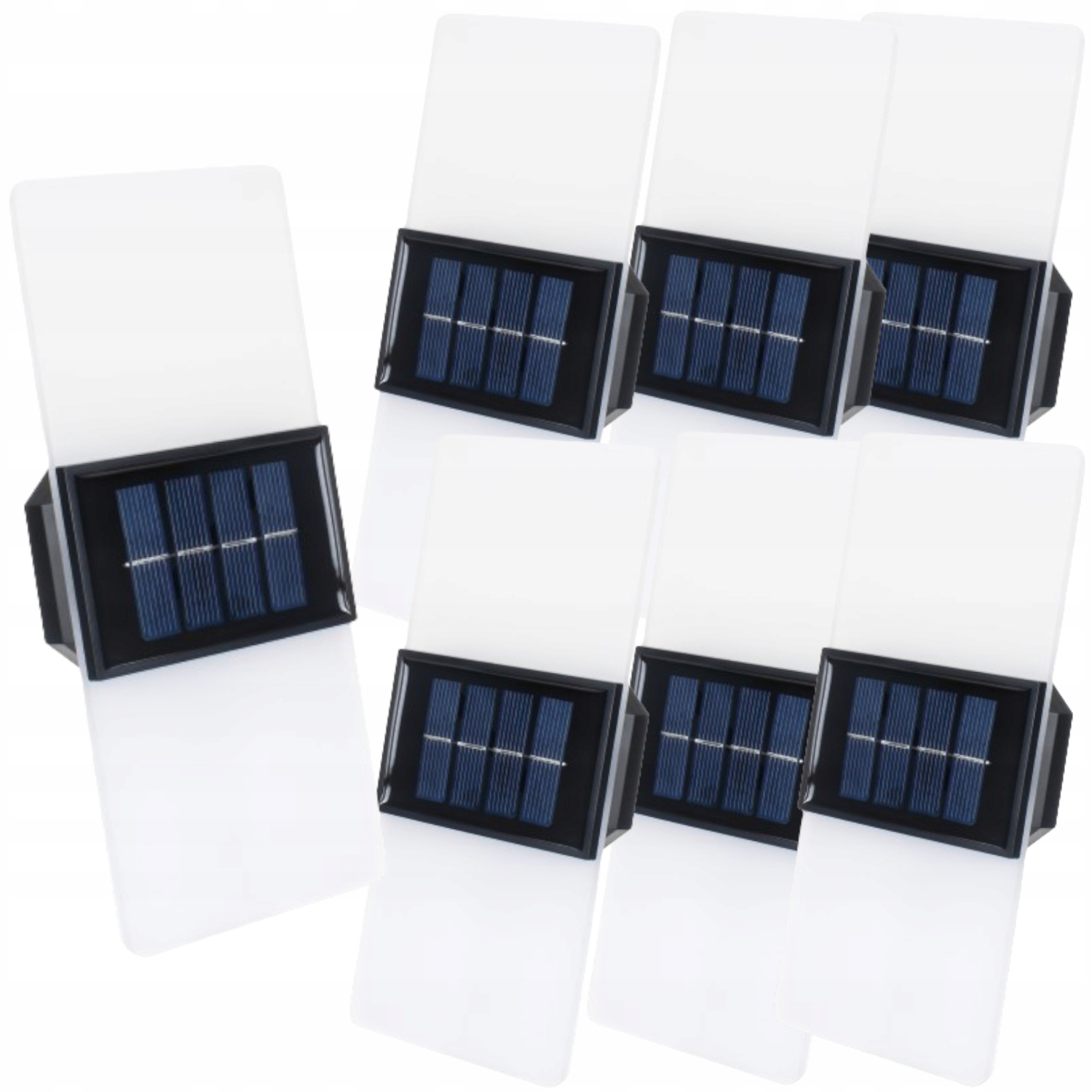 7 x solární nástěnné svítidlo Solární lampa Akryl Led Venkovní senzor soumraku