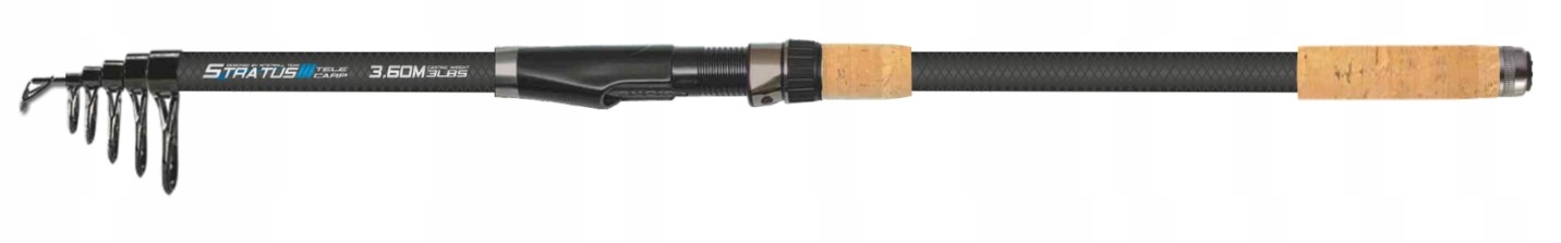 Wędka Mistrall Stratus Tele Carp 3,30 m 3 Lbs mix carbon karpiówka