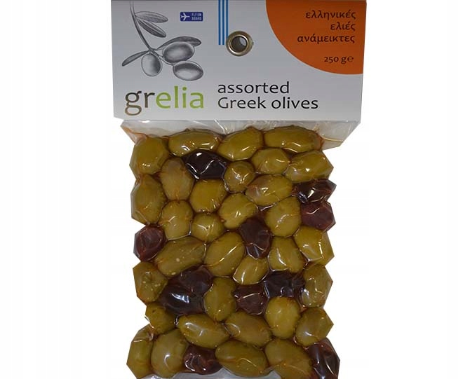 

Doskonałe Oliwki MIX Greckie niedrylowane 250g