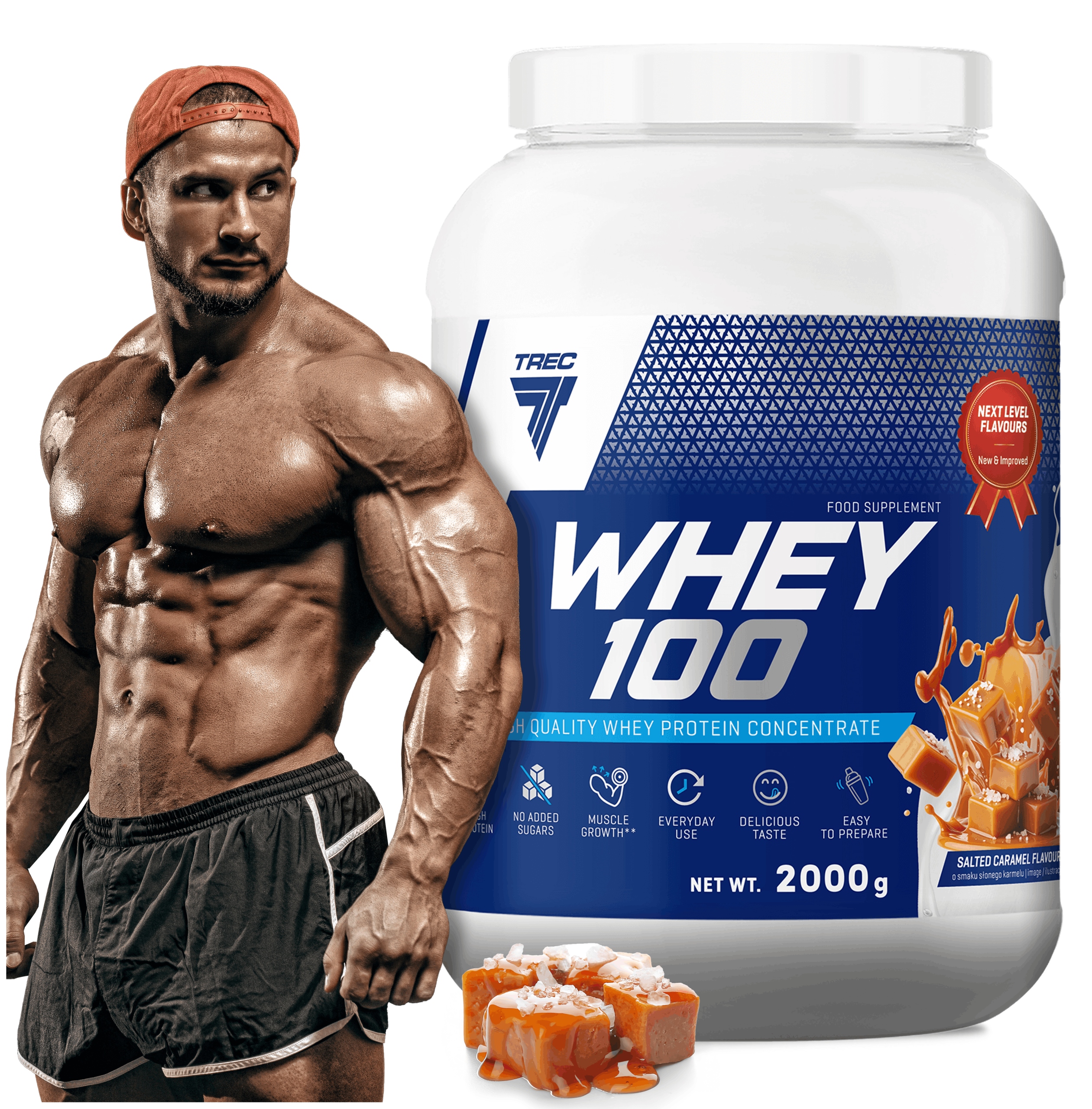 Vynikající Wpc Protein Trec Whey 100 2000 g Bílkoviny Na Hmotu Pro Aktivní