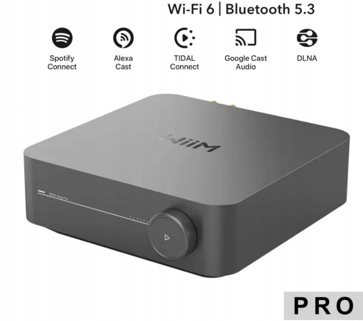 WiiM Amp Pro Sieťový Zosilňovač S Wifi Bluetooth 2x 120 W