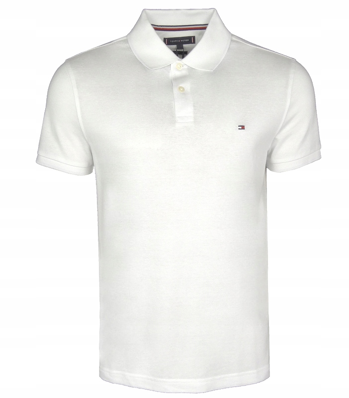 Pánské polo tričko Tommy Hilfiger , bavlna -lněné, bílé, S