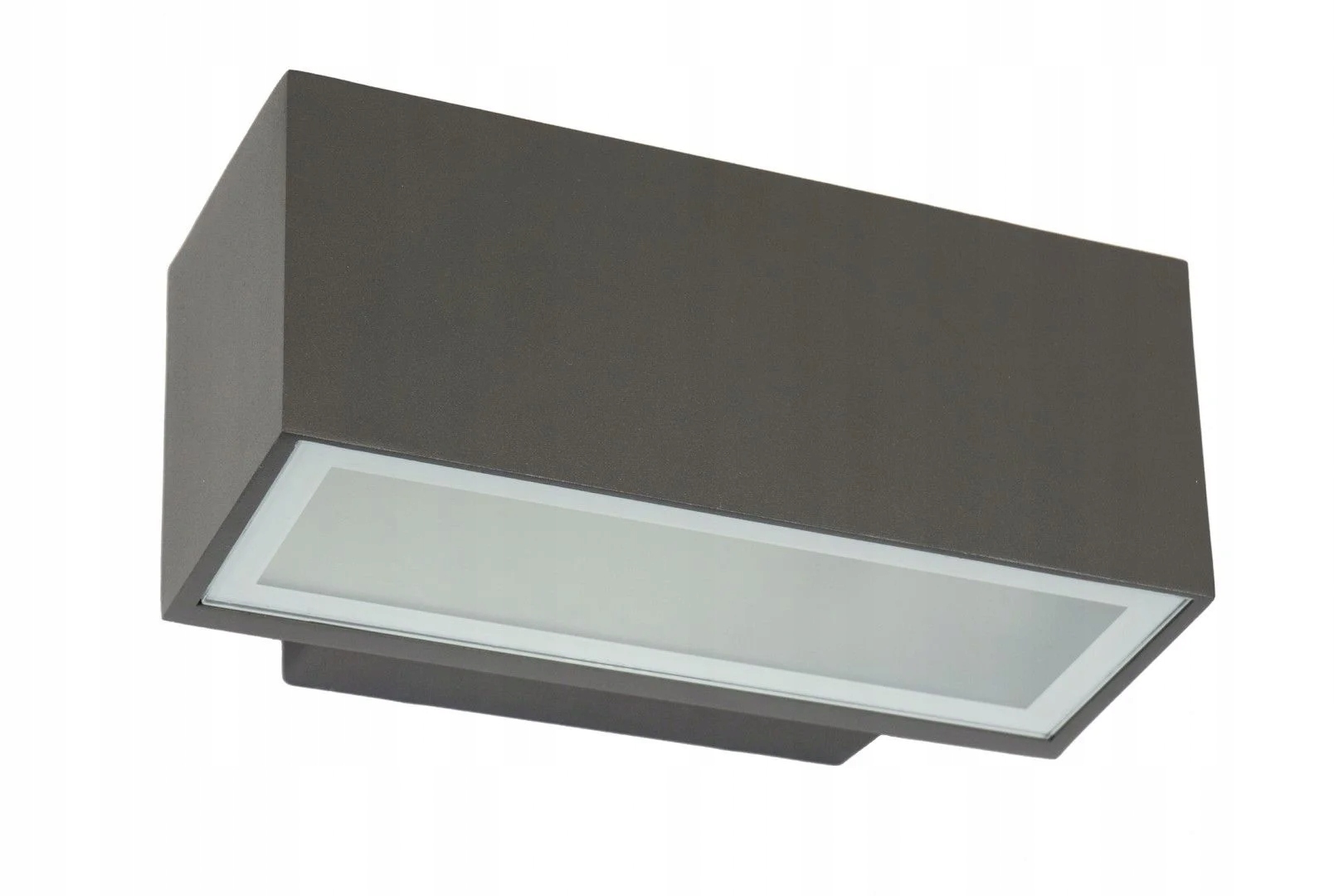 Venkovní nástěnné svítidlo tmavě šedé obdélníkové 22 cm, horní část, Su-ma