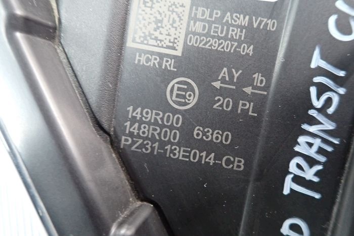 FORD TRANSIT CUSTOM MKII MK2 FULL LED 23- reflektor right light right