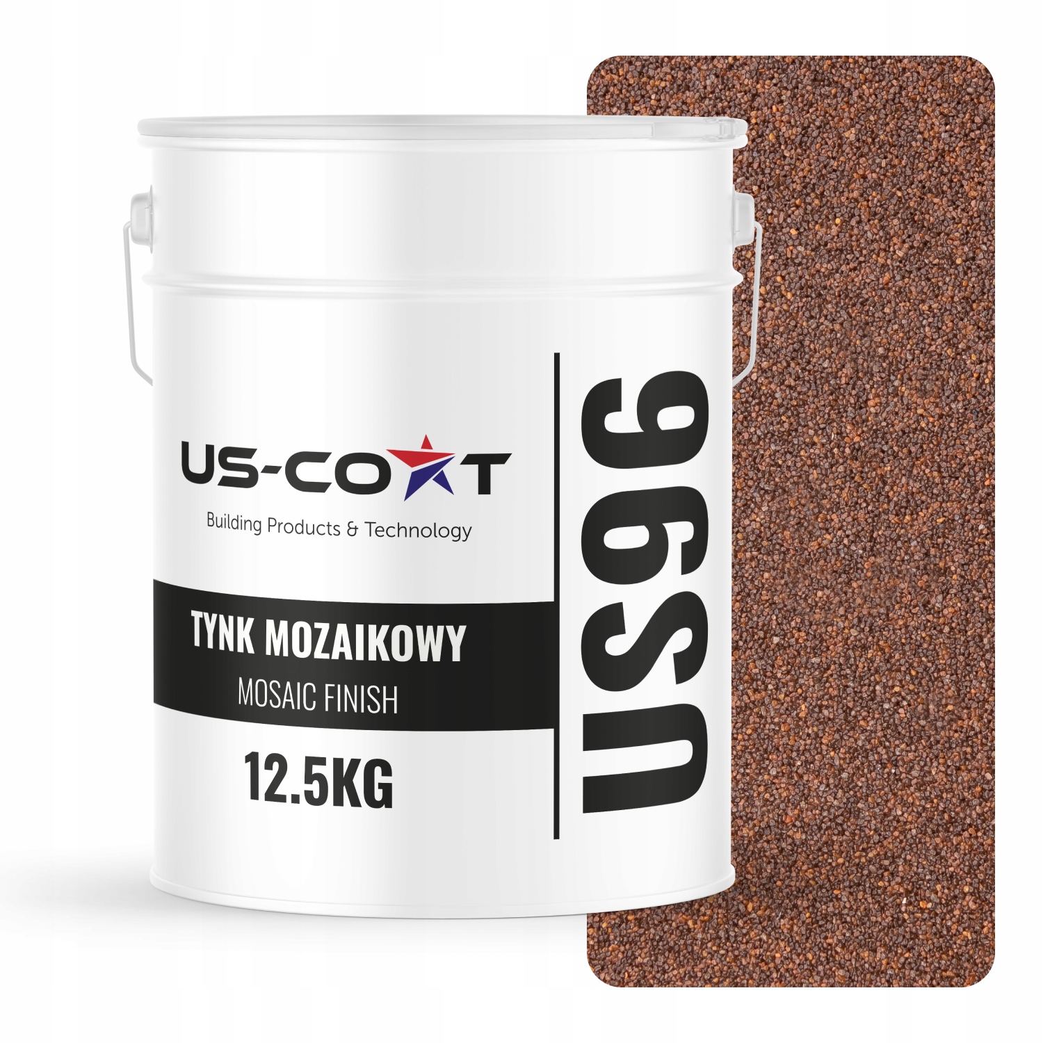 Mozaiková Omietka Mozaika 12,5 Kg Hnedý Tmavý M72 Ozdobná Prémiová Fasáda