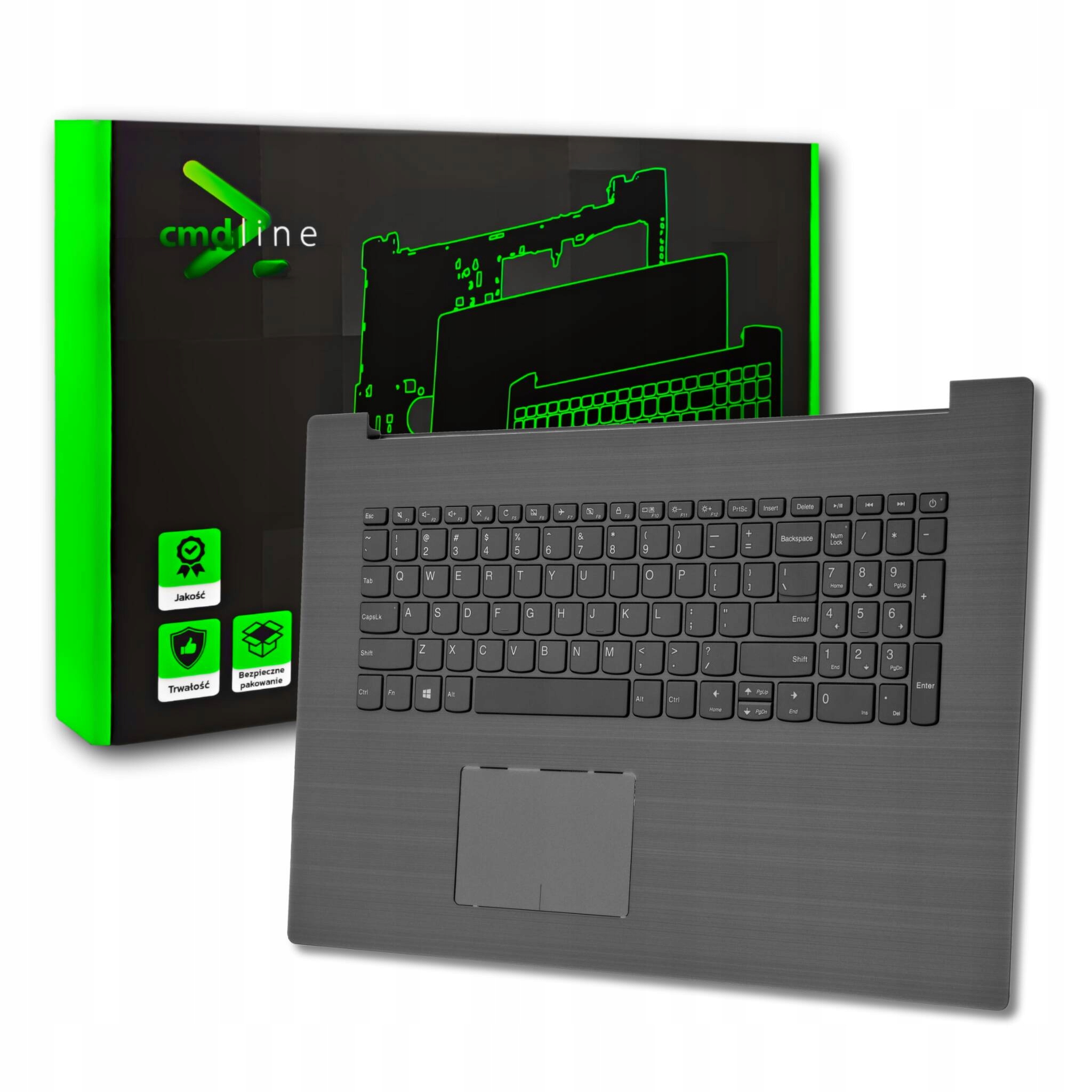 Palmrest Klawiatura Do Lenovo 320-17IKB Blk