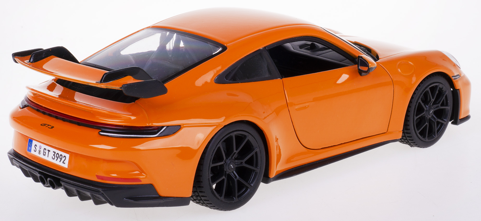 PORSCHE 911 GT3 MODEL METAL BBURAGO 1:24 POMARAŃCZ Model PORSCHE 911 GT3