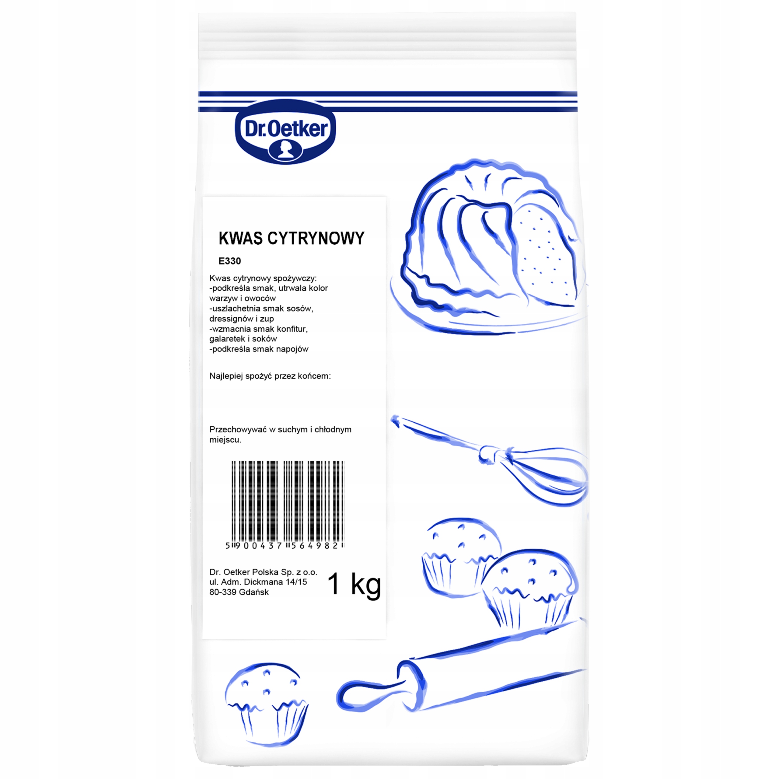 Levně Dr. Oetker Kyselina citrónová 1 kg