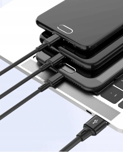 Kabel Przewód do Ładowania Kabel USB - USB typ C / microUSB / Lightning Kod producenta 0015