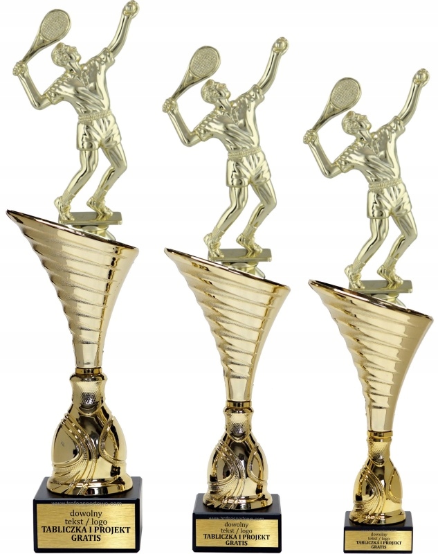 Krásný set tenisových pohárů pro muže 37-34-33 cm Gravírky Bonus