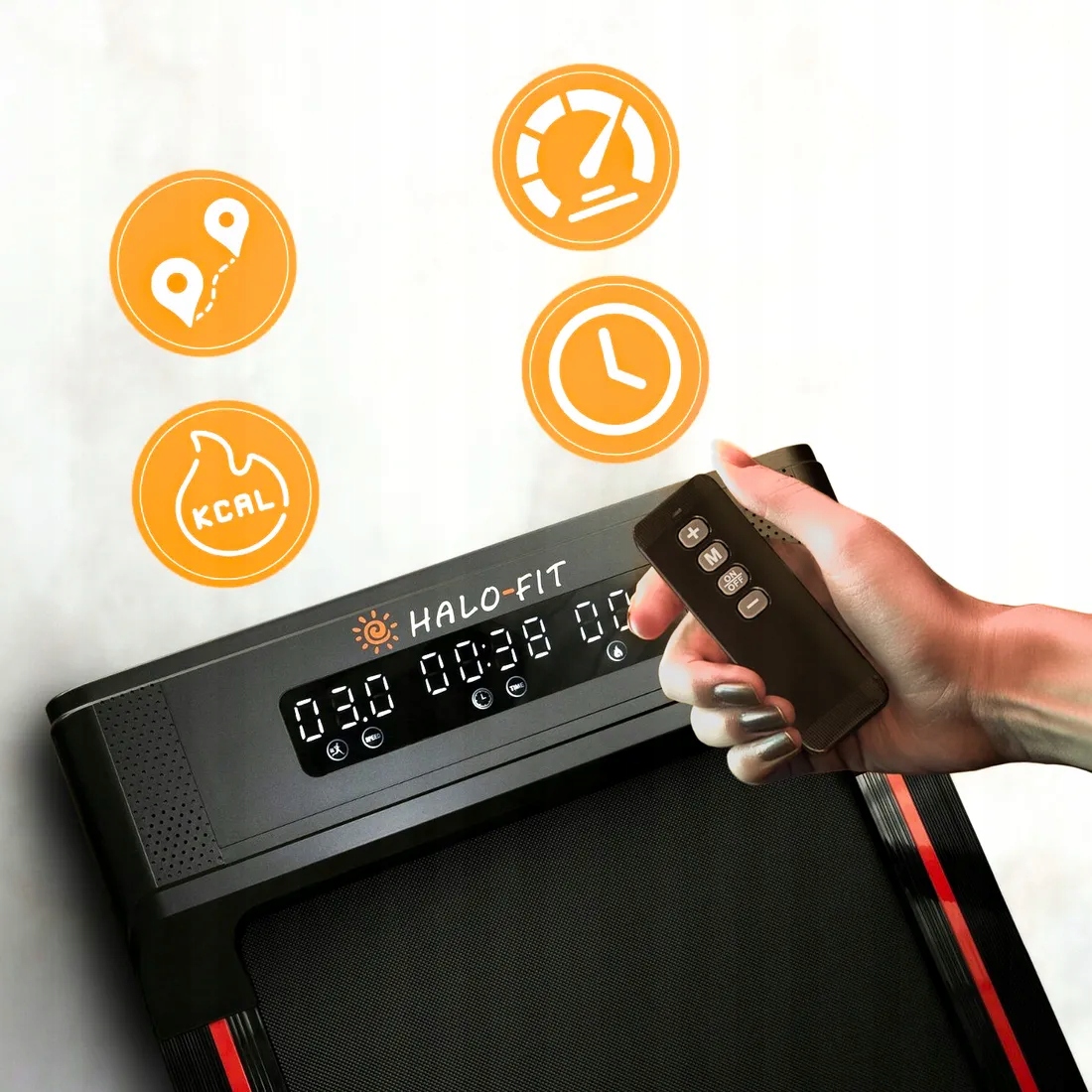 Електрична складна бігова доріжка для дому 2-в-1 110 кг 1-10 км/год Halofit BLADE бренду Halofit