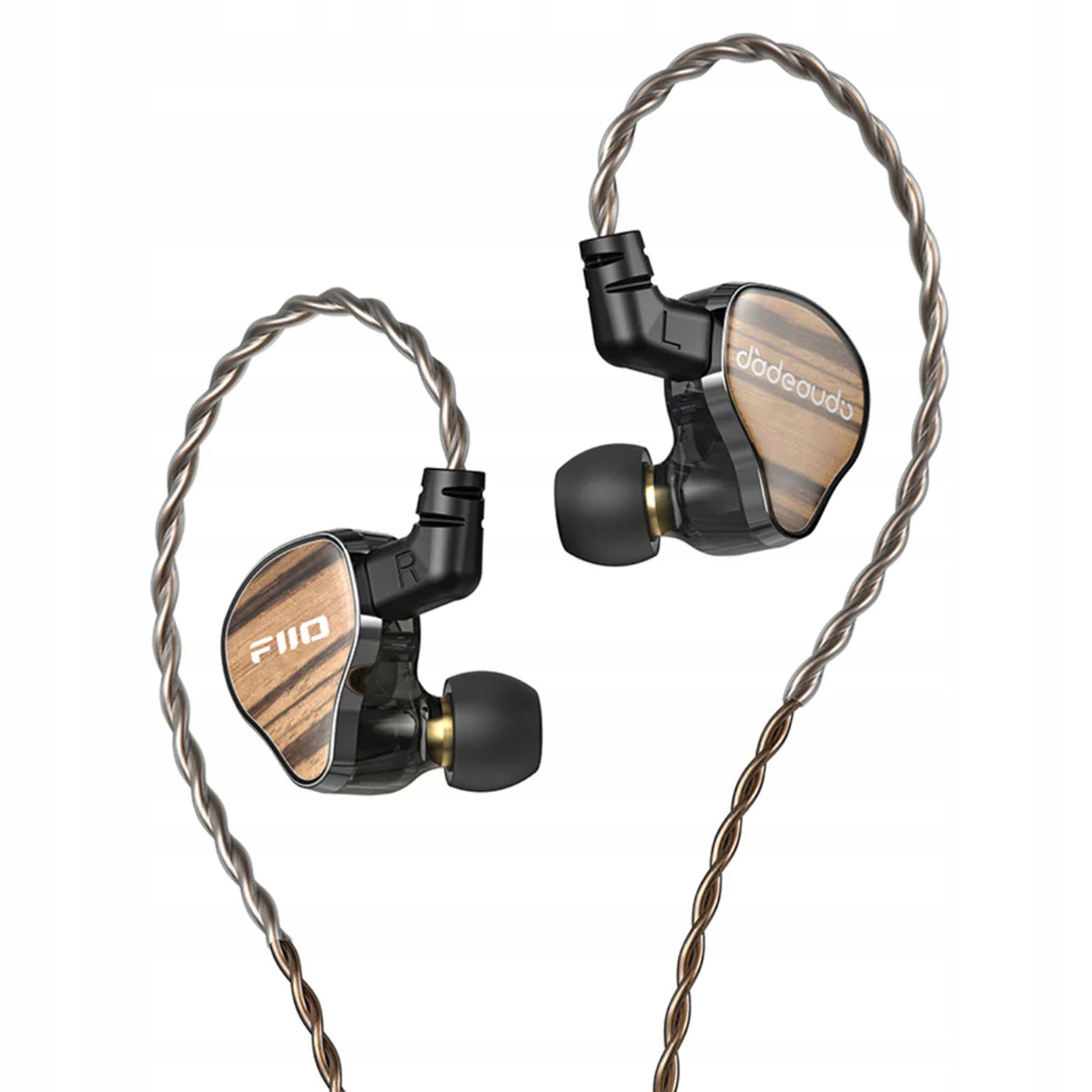 Fiio X Jadeaudio JH13 Słuchawki Dokanałowe Iem Hybrydowe Hi-res Drewno