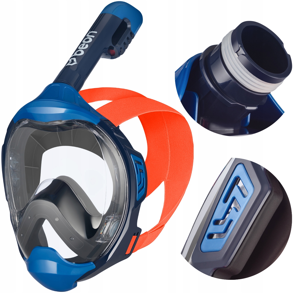 Potápěčské Brýle Pro Potápění A Šnorchlování Celoobličejová Na Celý Obličej Do Vody S/m