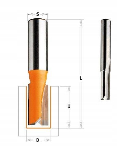 Frez prosty HM seria krótka CMT 911.080.11