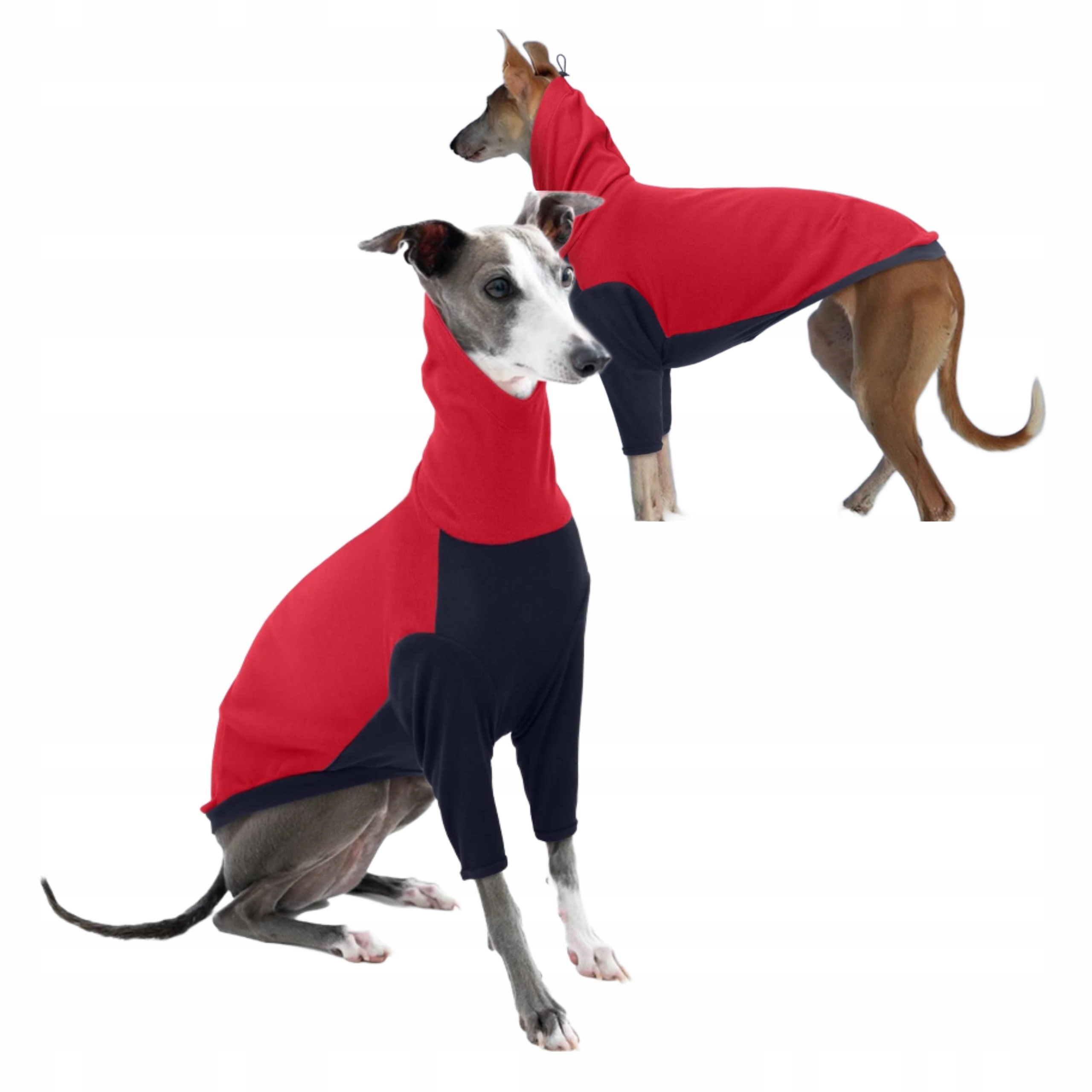 Levně Fleecový svetr pro psa whippet/chartička Golf Cieply Červený M Třísezonní