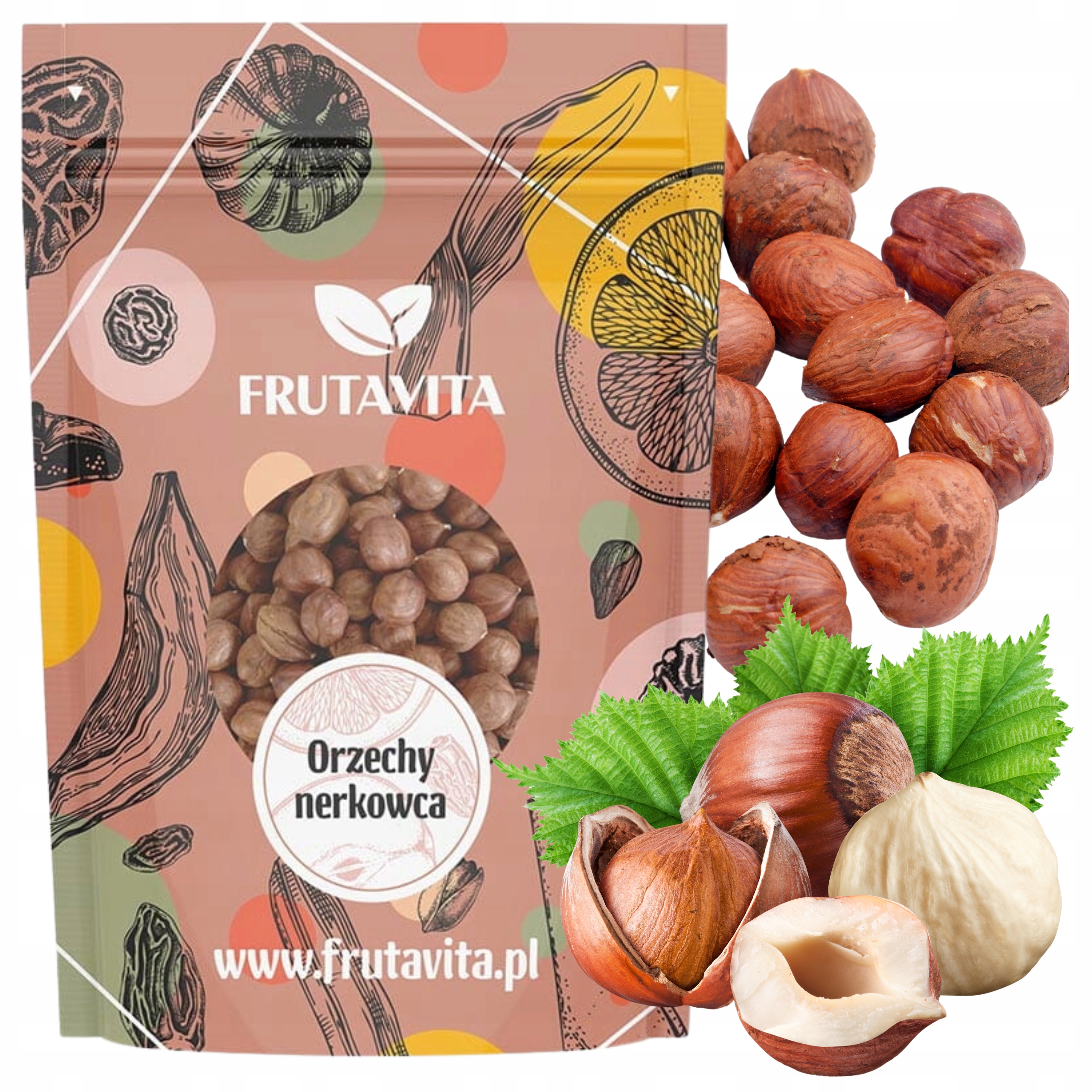 Levně Lískové ořechy loupané 1 kg 1000 g velké, Čerstvé celé, lahodné Frutavita