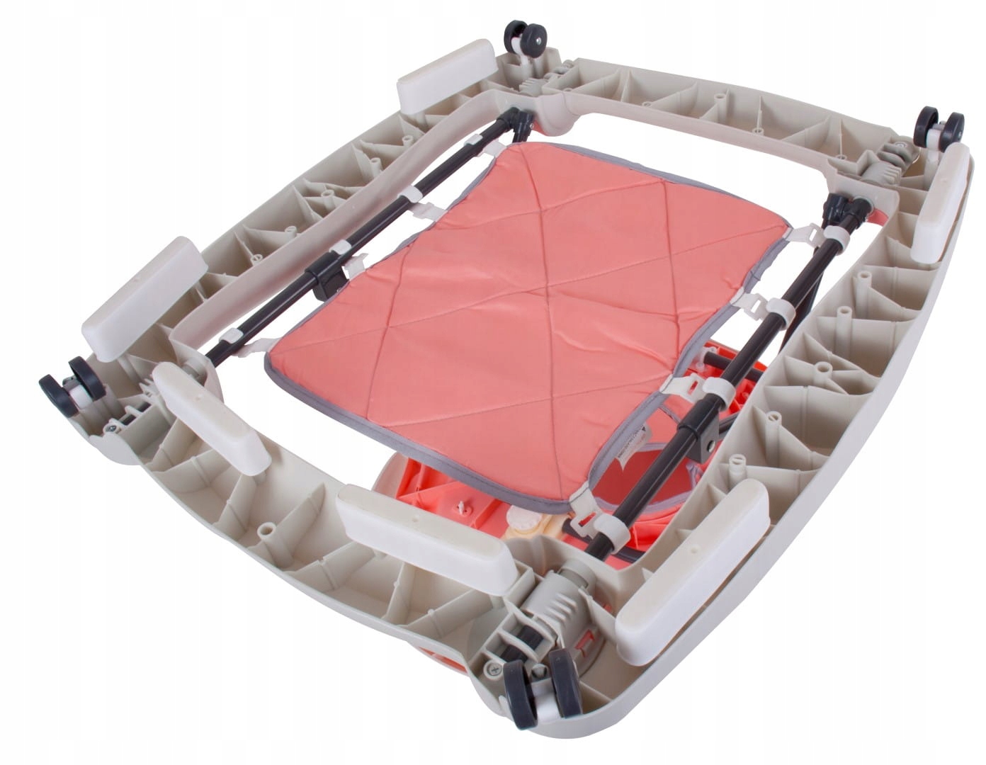 Interaktywny chodzik dla dziecka kołyska z kierownicą różowo szary Płeć chłopcy dziewczynki