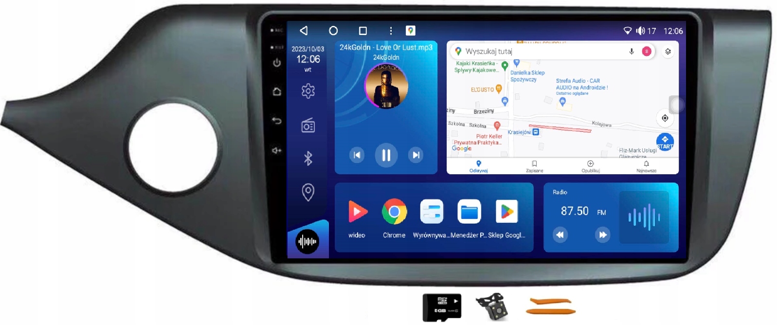 Rádio Android Navigácia Qled Carplay Lte 64GB Gps Dsp Kia Ceed 2 12-19