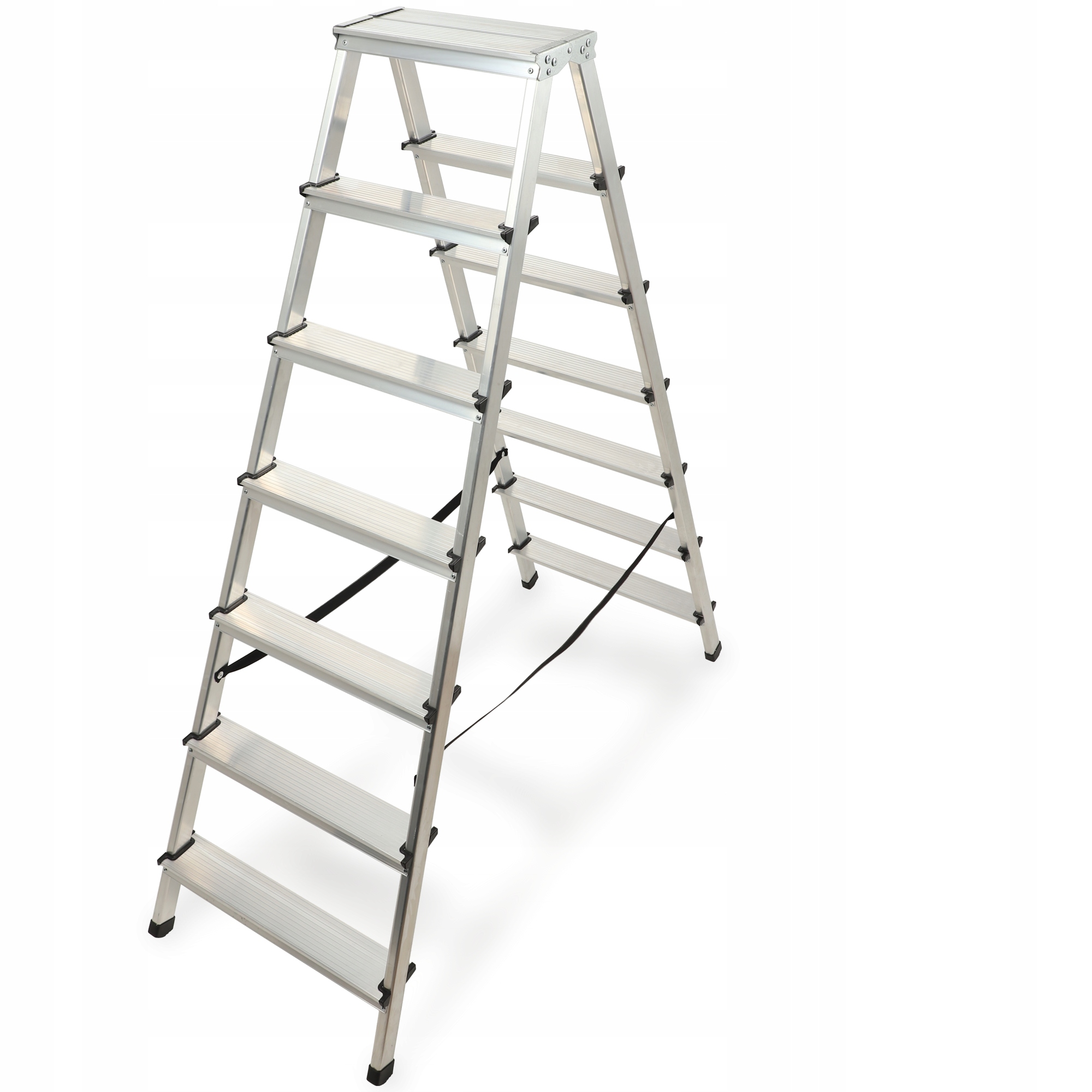 Hliníkový rebrík do domácnosti 2x7 obojstranný, nosnosť 125 kg