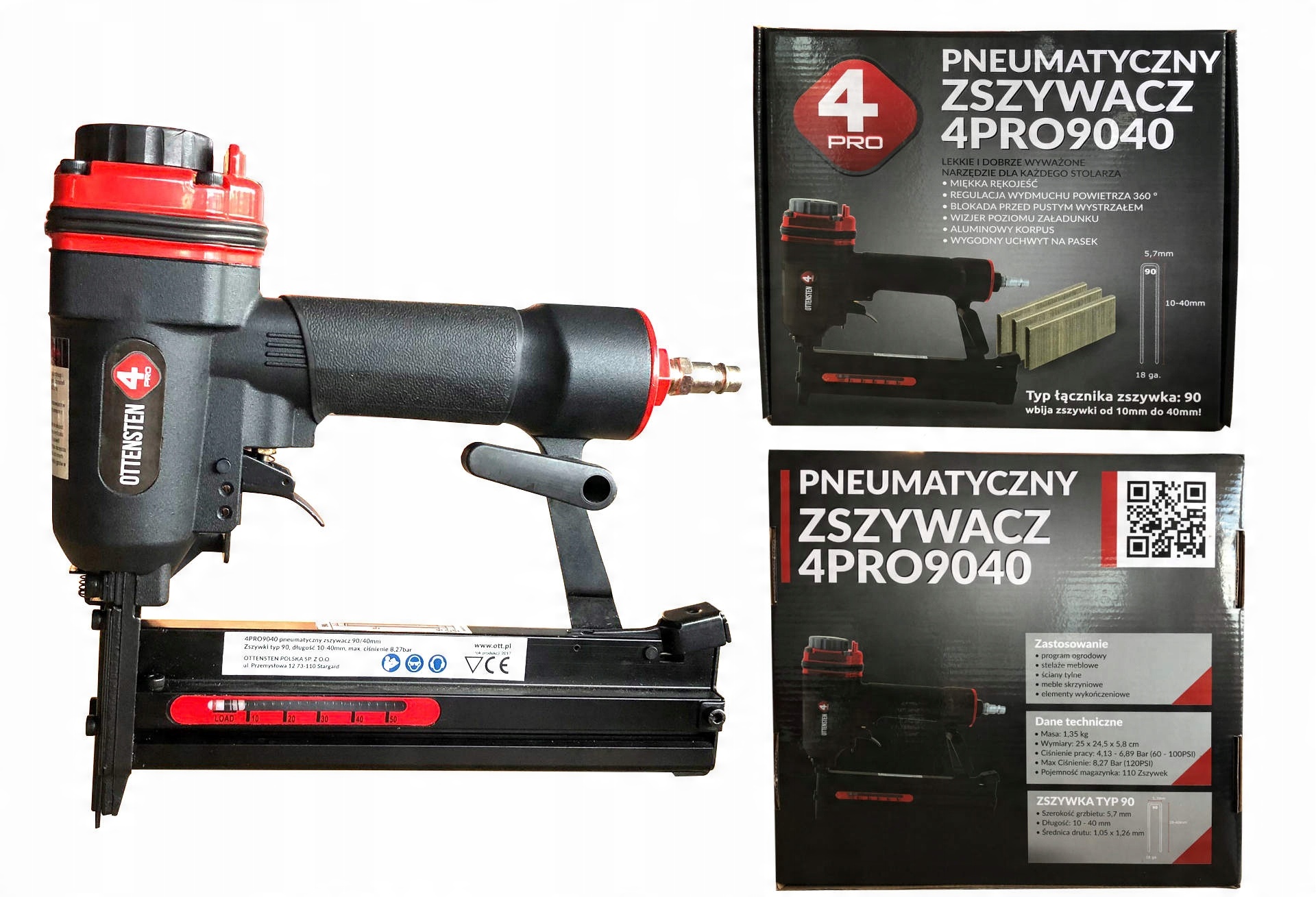 

Ottensten Zszywacz Pneumatyczny 4PRO9040 zszywki90