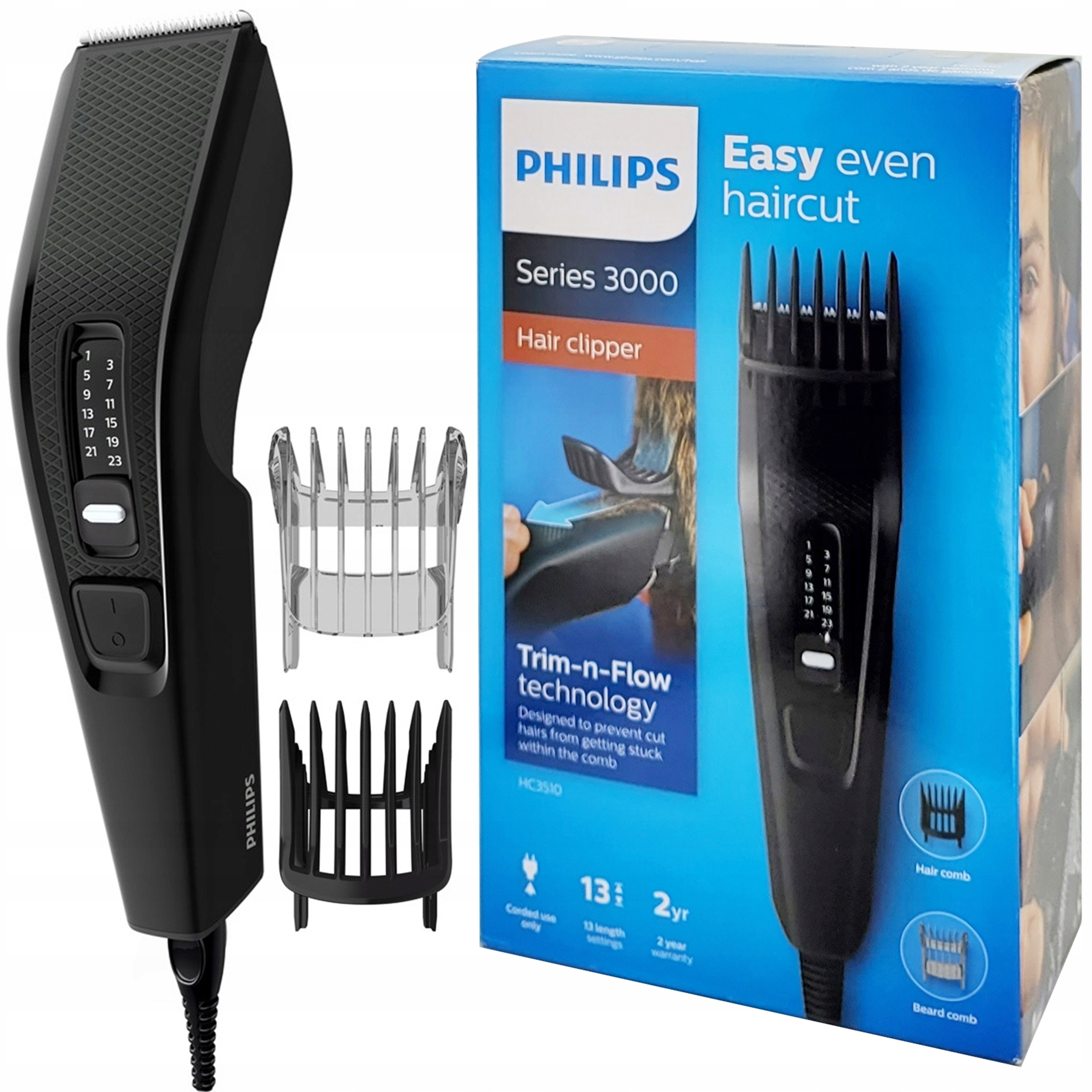 Strojek Na Stříhání Vlasů Vousů Philips 2v1