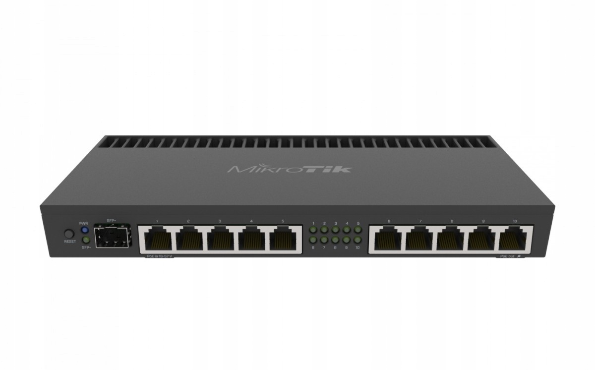 Mikrotik Router xDSL 10xGbE PoE RB4011iGS+RM