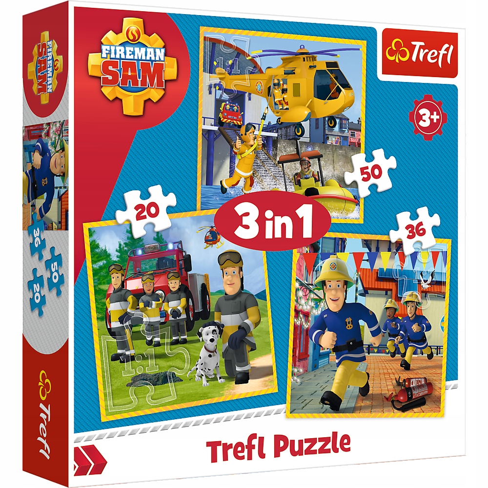 

Puzzle 3 W 1 Strażak Sam W Akcji