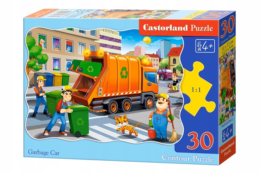 

Puzzle 30 el. B-03778-1 Garbage Car