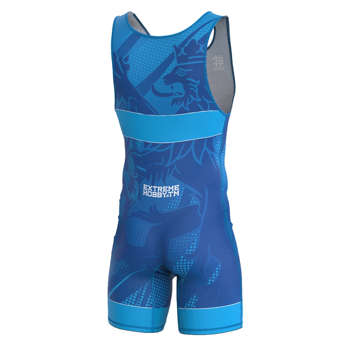 Trykot zapaśniczy Strój Kosium Reprezentacja SYMBOL CZECHY M NIEBIESKI Kolor dominujący inny