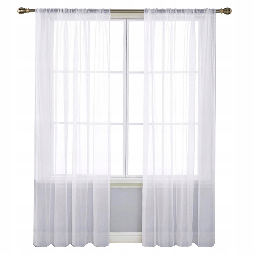 FIRANY GOTOWE WOAL ZASŁONY 145X250 TAŚMA ŻABKI 25