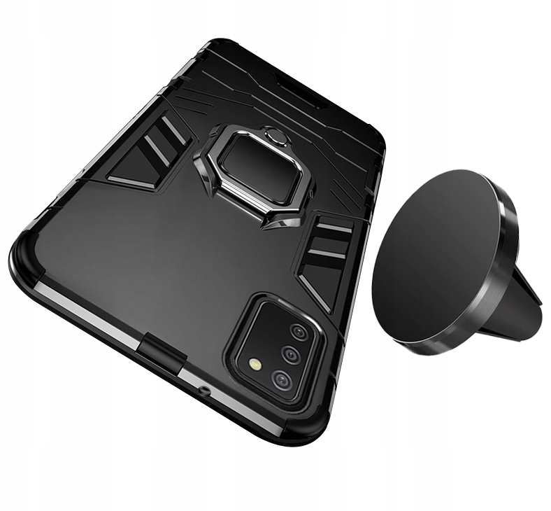 

Etui do Samsung Galaxy A02S Pancerne Uchwyt +Szkło