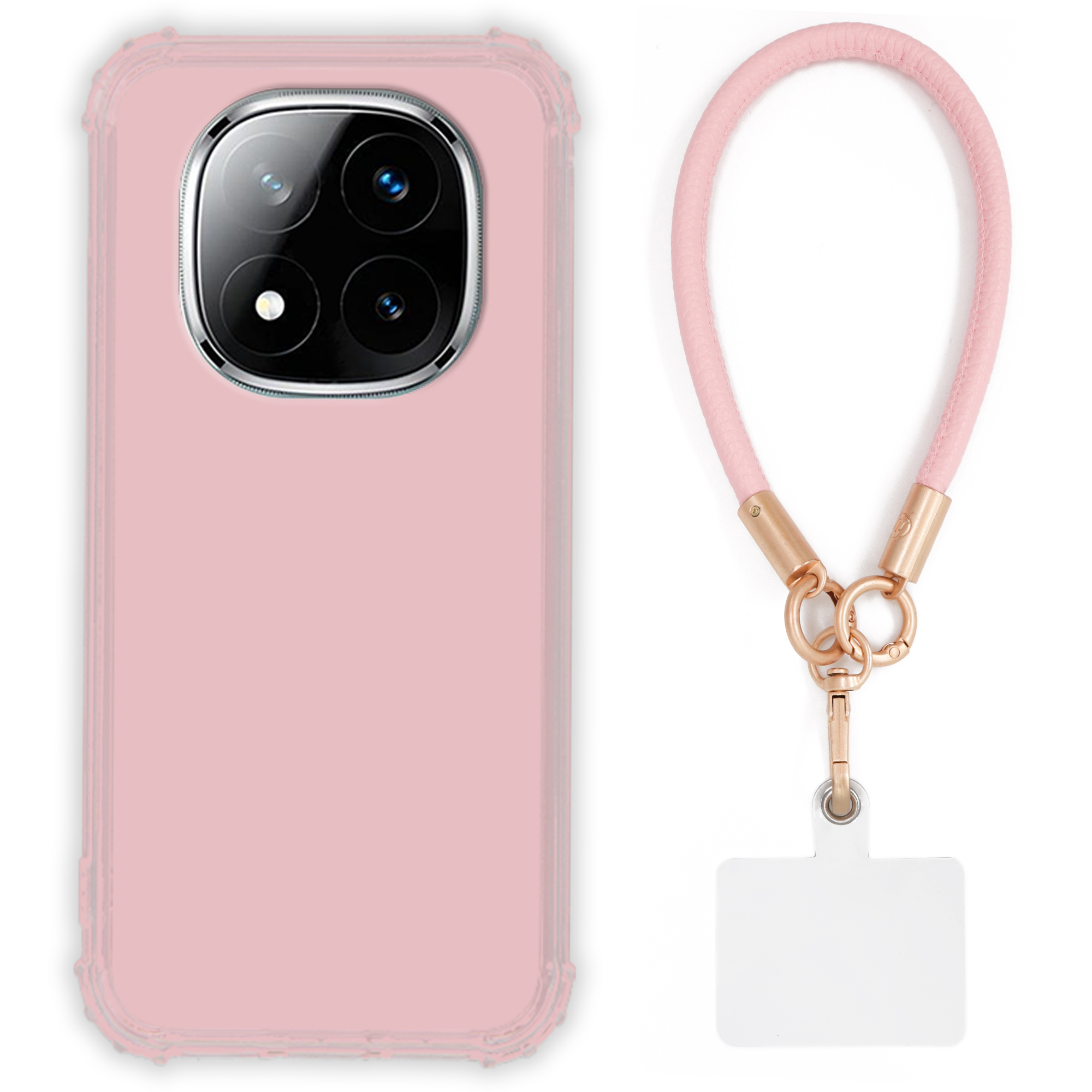 Pouzdro Pro Xiaomi Note 14 Pro Plus 5G Case Antishock Pinky Růžové vodítko Sada