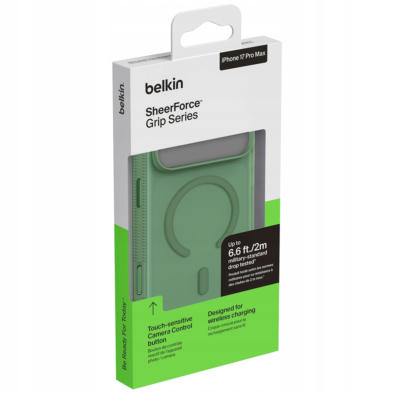 Belkin magnetické ochranné pouzdro – iPhone 17 Pro Max – pistáciově zelené