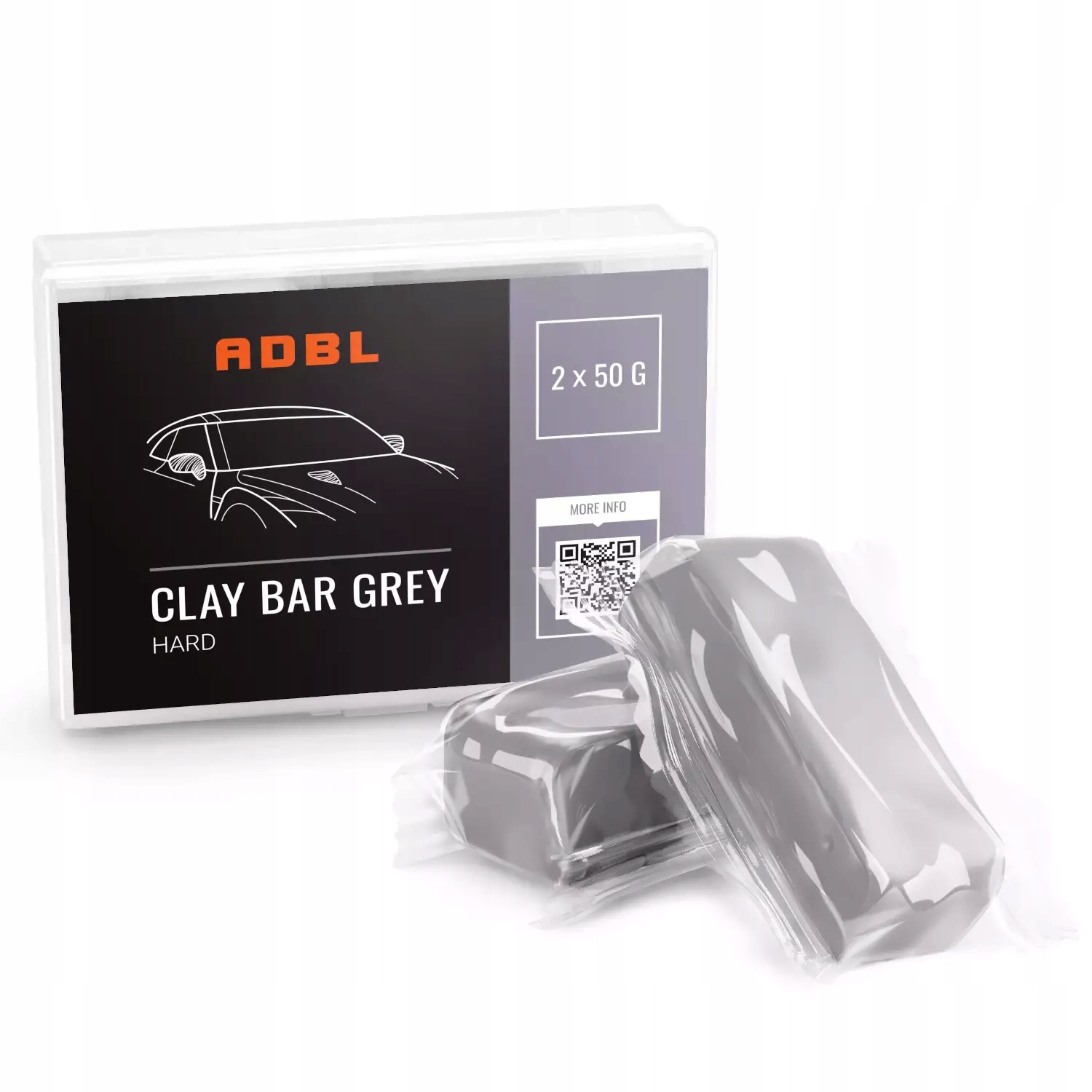 Adbl Clay Bar Grey Hard 2x50g twarda glinka