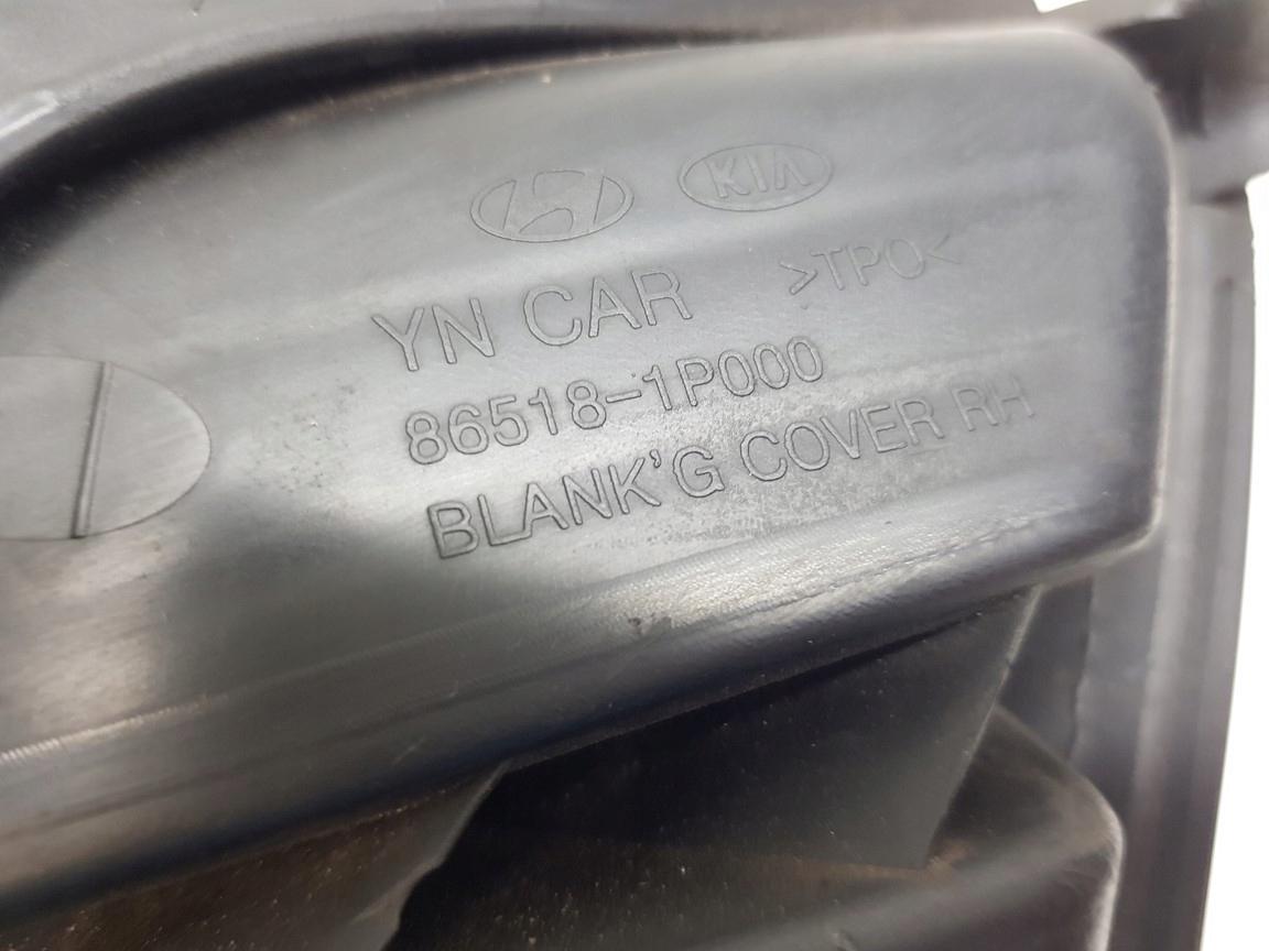 KIA VENGA grille spoiler fog lights left 2009
