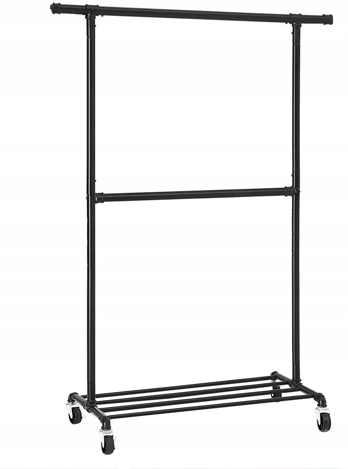 

Wieszak na ubrania mobilny garderoba 100 cm czarny