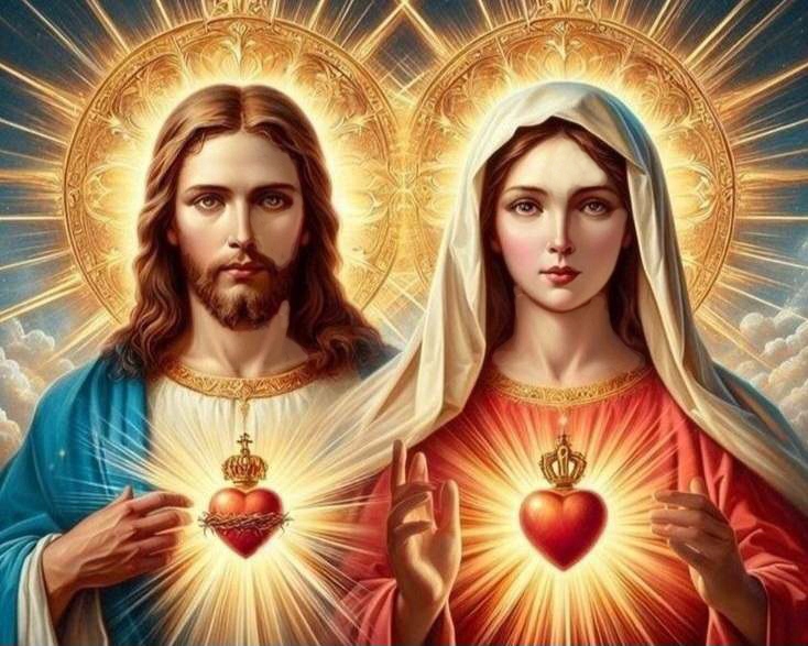 Diamantová výšivka Madona Ježíš Maria Náboženský Rodina Svatá Velký 60x80 cm