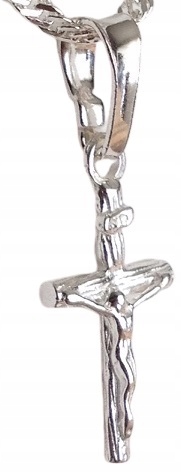 Łańcuszek Srebrny 925 Krzyżyk Komplet (na PREZENT / Komunia ) Materiał Srebro