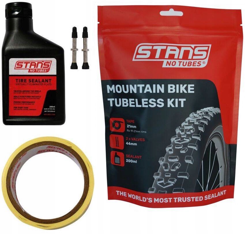 Stan’s NoTubes zestaw MTB Tubeless Kit 21mm/44mm + uszczelniacz 200ml
